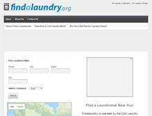 Tablet Screenshot of findalaundry.org
